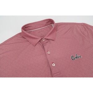 Johnnie-O South Carolina Gamecocks Shirt Mens XL Maroon Geometric Golf Polo